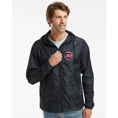 Men’s Fiat Car - Independent Trading Co. - Lightweight Windbreaker Full-Zip Jacket - EXP54LWZ