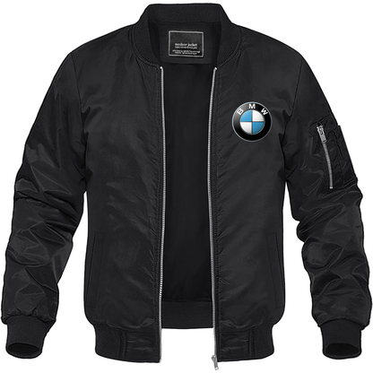 Men's BMW Motorsports Car Lightweight Bomber Jacket Windbreaker Softshell Varsity Jacket Coat