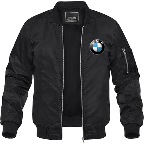 Men's BMW Motorsports Car Lightweight Bomber Jacket Windbreaker Softshell Varsity Jacket Coat