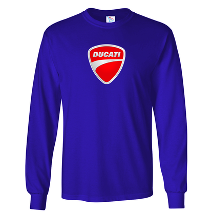 Men’s Ducati Motorcycle Long Sleeve T-Shirt