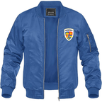 Men's Romania National Soccer Team Lightweight Bomber Jacket Windbreaker Softshell Varsity Jacket Coat