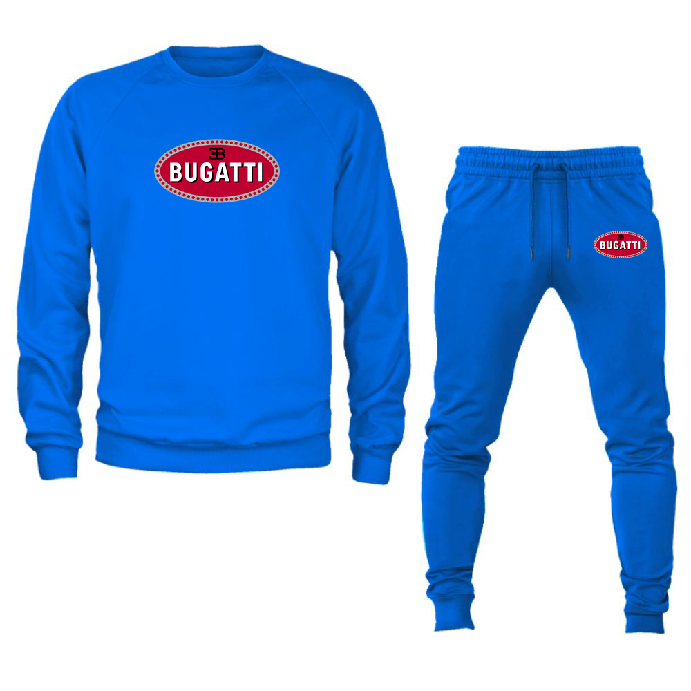 Men’s Bugatti Car Crewneck Sweatshirt Joggers Suit