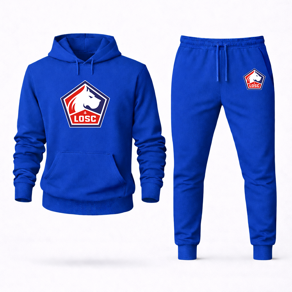 Men's Lille Olympique FC Hoodie Joggers Set