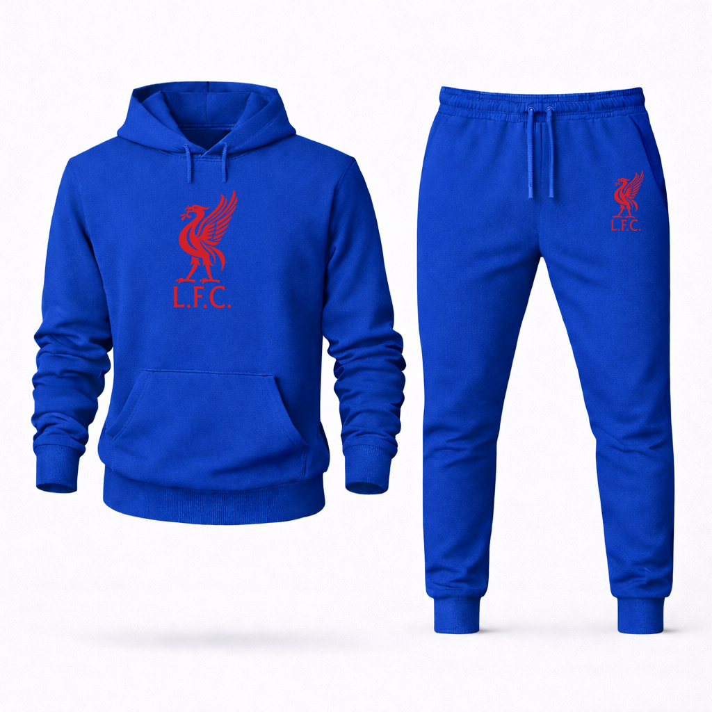 Men's Liverpool L.F.C. Soccer Logo Hoodie Joggers Set