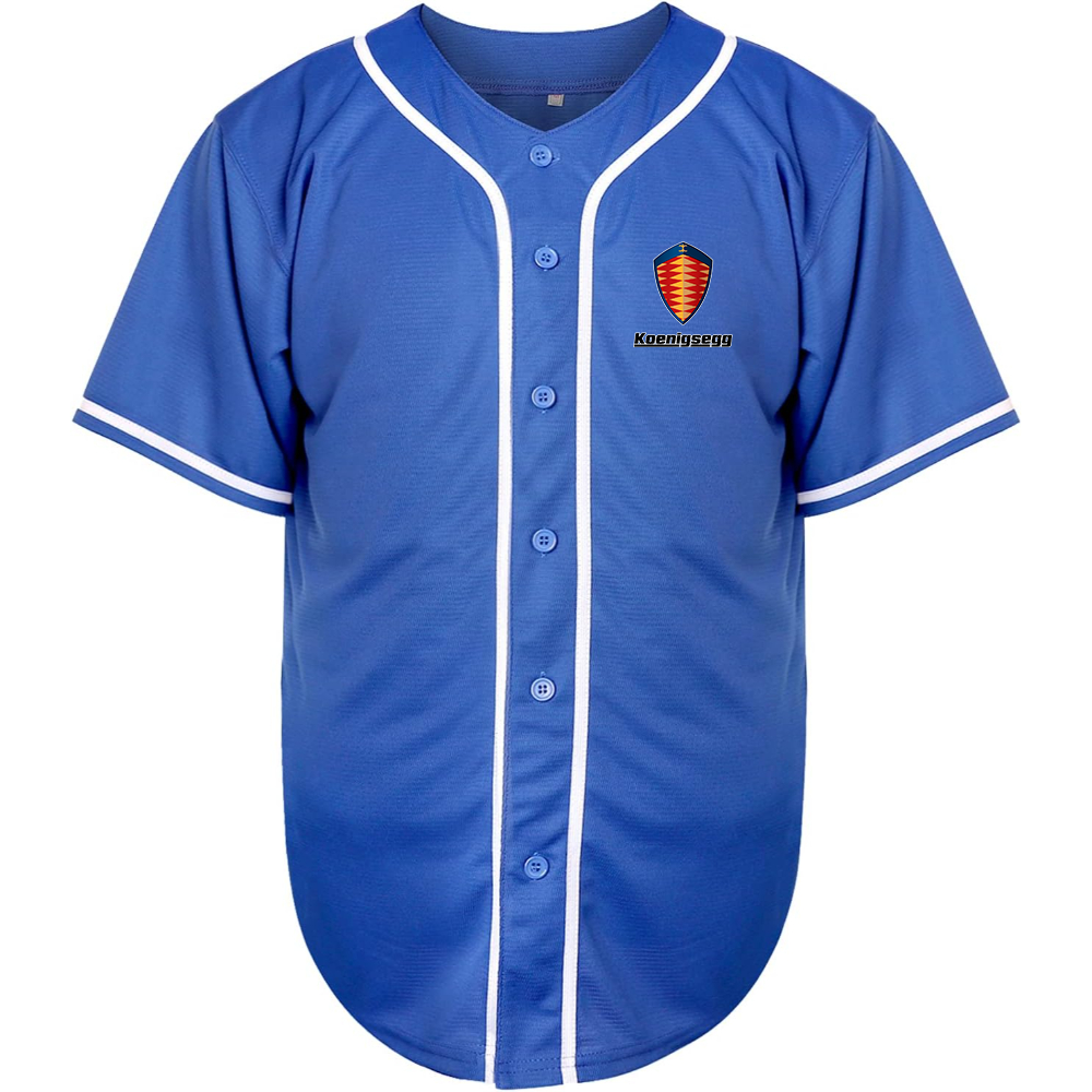 Men’s Koenigsegg Car Baseball Jersey