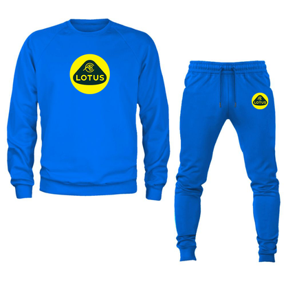 Men’s Lotus Car Crewneck Sweatshirt Joggers Suit