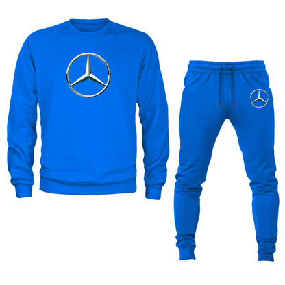 Men's Mercedes-Benz New Car Crewneck Sweatshirt Joggers Suit