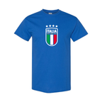 Men's Italy National Soccer Cotton T-Shirt