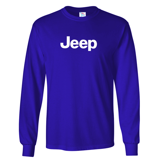 Youth Kids Jeep Car Long Sleeve T-Shirt