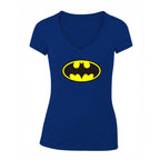 Women's DC Comics Batman Superhero V-Neck T-Shirt