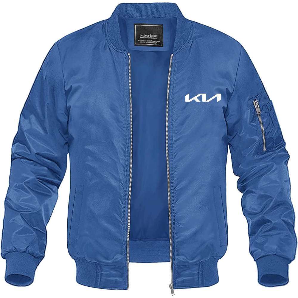 Men’s Kia Car Lightweight Bomber Jacket Windbreaker Softshell Varsity Jacket Coat