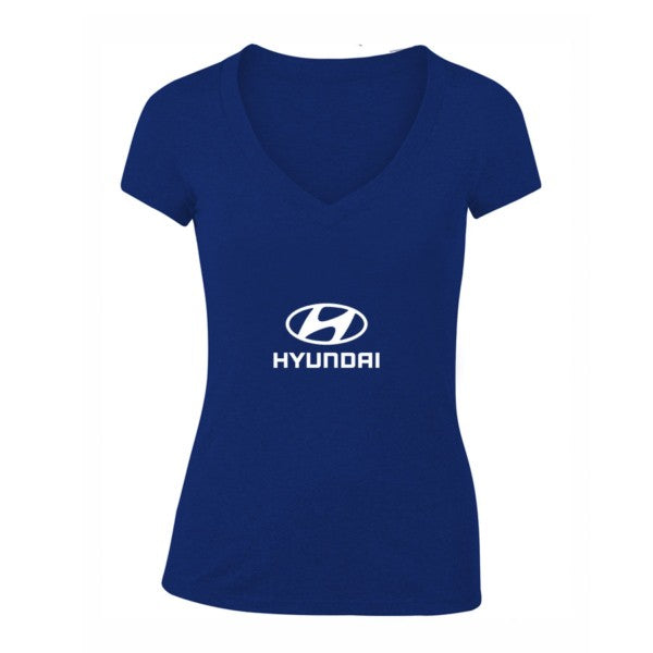 Women's Hyundai Car V-Neck T-Shirt