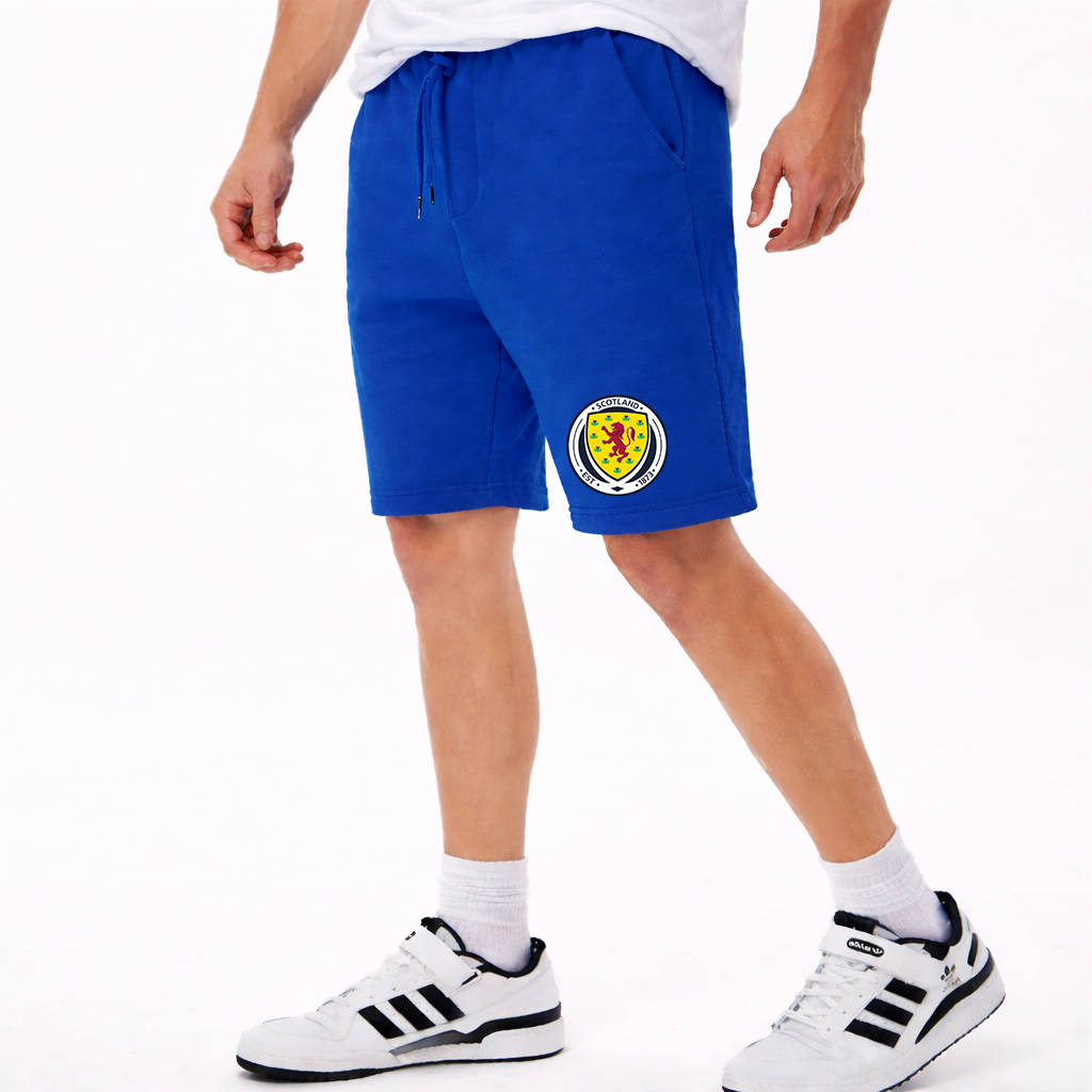 Men's Scotland National Soccer Team Athletic Fleece Shorts