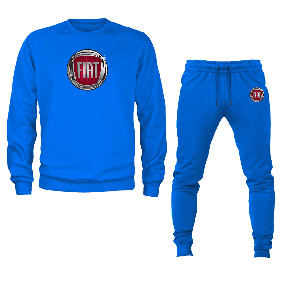 Men’s Fiat Car Crewneck Sweatshirt Joggers Suit