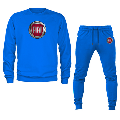 Men’s Fiat Car Crewneck Sweatshirt Joggers Suit