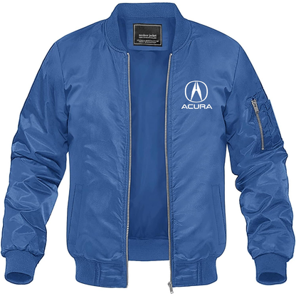 Men’s Acura Car Lightweight Bomber Jacket Windbreaker Softshell Varsity Jacket Coat