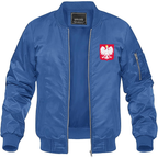 Men's Poland National Soccer Team Lightweight Bomber Jacket Windbreaker Softshell Varsity Jacket Coat