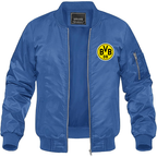 Men's Borussia Dortmund BVB FC Lightweight Bomber Jacket Windbreaker Softshell Varsity Jacket Coat
