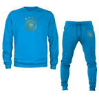 Men's Germany Soccer Logo Crewneck Sweatshirt Joggers Suit