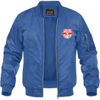 Men's New York Red Bulls FC Lightweight Bomber Jacket Windbreaker Softshell Varsity Jacket Coat