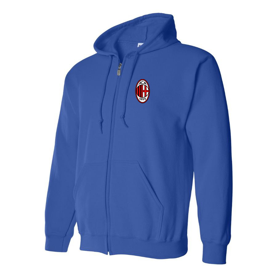 Men’s AC Milan Soccer Zipper Hoodie