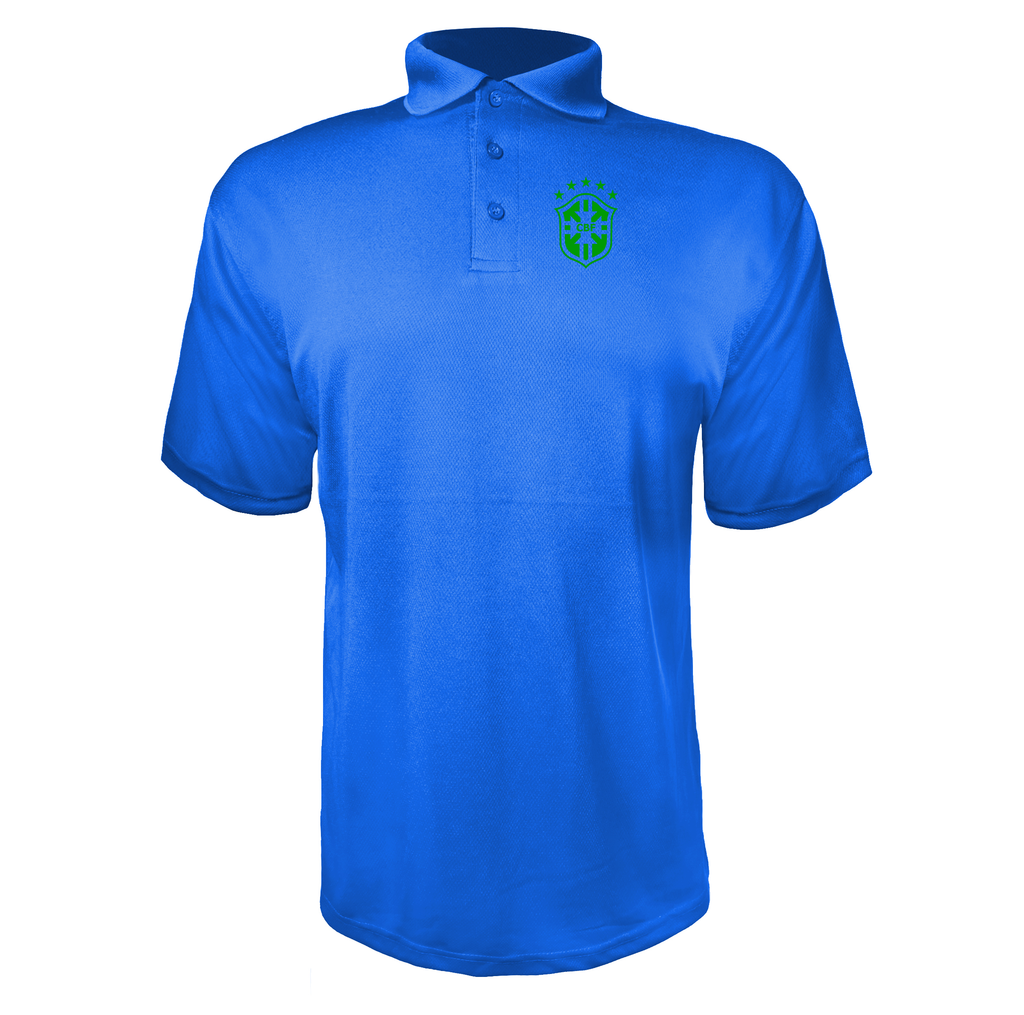 Men's Brazil Soccer Polyester Polo