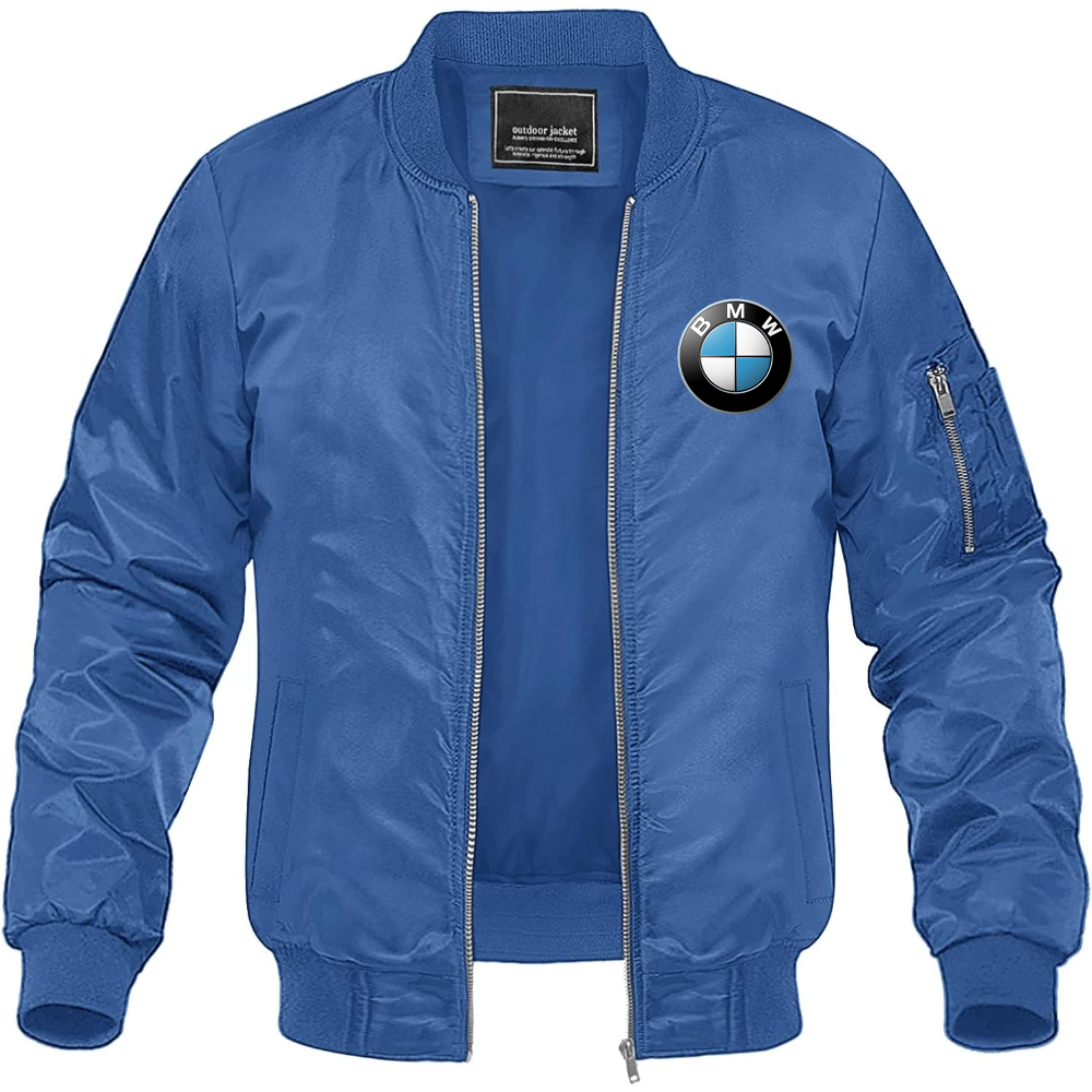 Men's BMW Motorsports Car Lightweight Bomber Jacket Windbreaker Softshell Varsity Jacket Coat