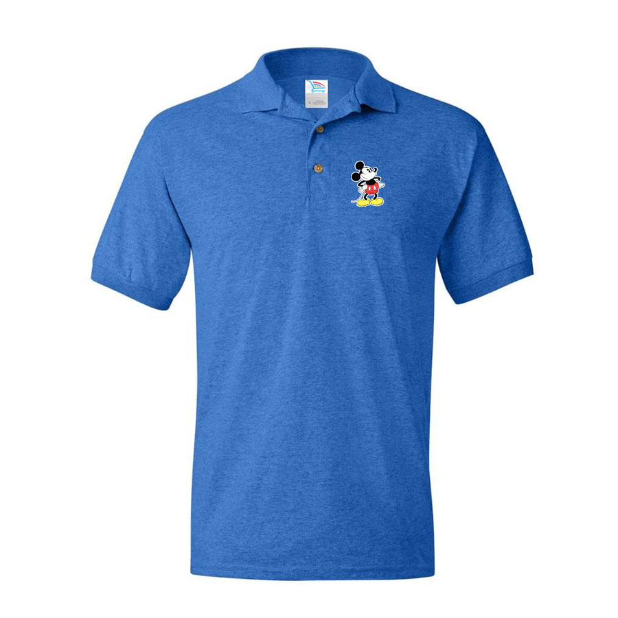 Men's Mickey Mouse Cartoon Dry Blend Polo