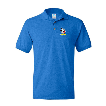 Men's Mickey Mouse Cartoon Dry Blend Polo