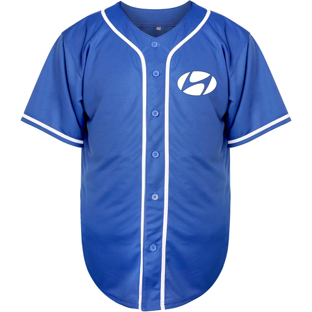 Men's Hyundai New Logo Car  Baseball Jersey