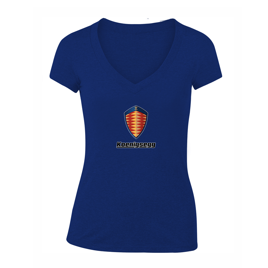 Women's Koenigsegg Car V-Neck T-Shirt