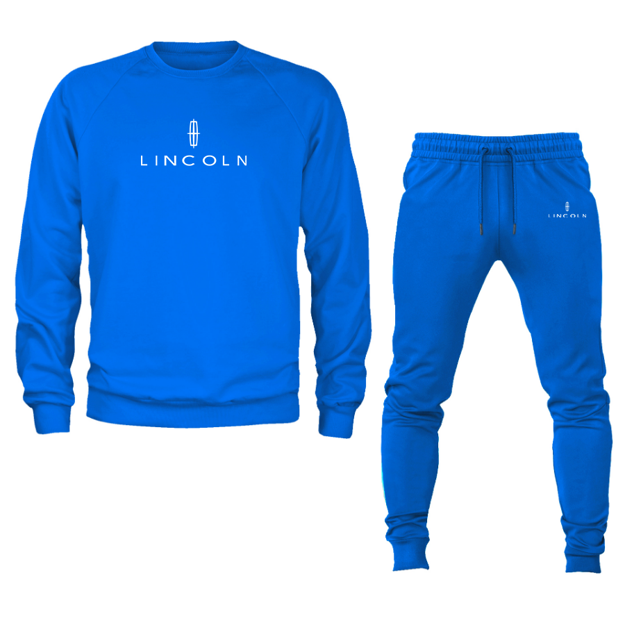 Men’s Lincoln Car Crewneck Sweatshirt Joggers Suit