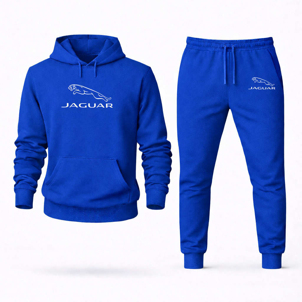 Men’s Jaguar Symbol Car Hoodie Joggers Set