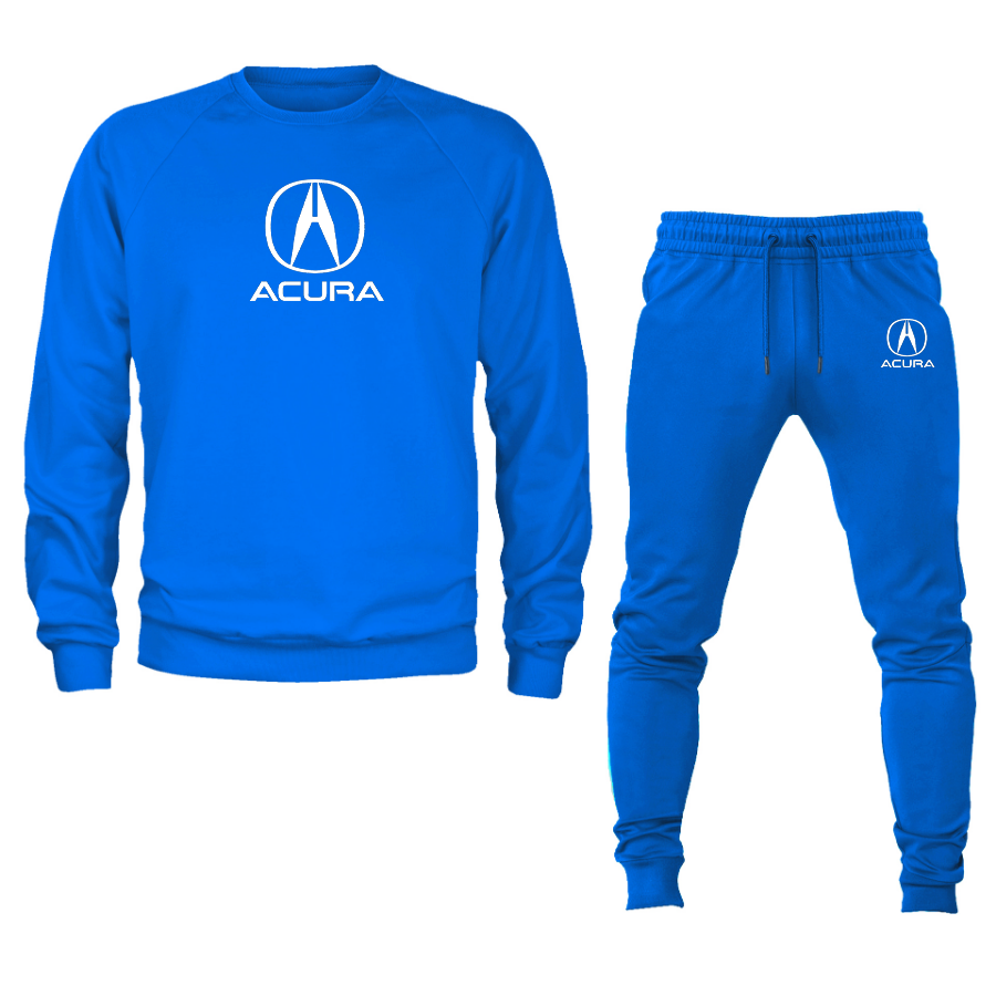 Men’s Acura Car Crewneck Sweatshirt Joggers Suit