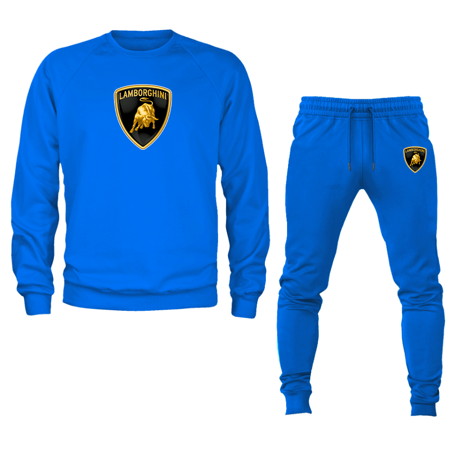 Men’s LamborghiniCar Crewneck Sweatshirt Joggers Suit