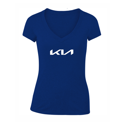 Women's Kia Car V-Neck T-Shirt