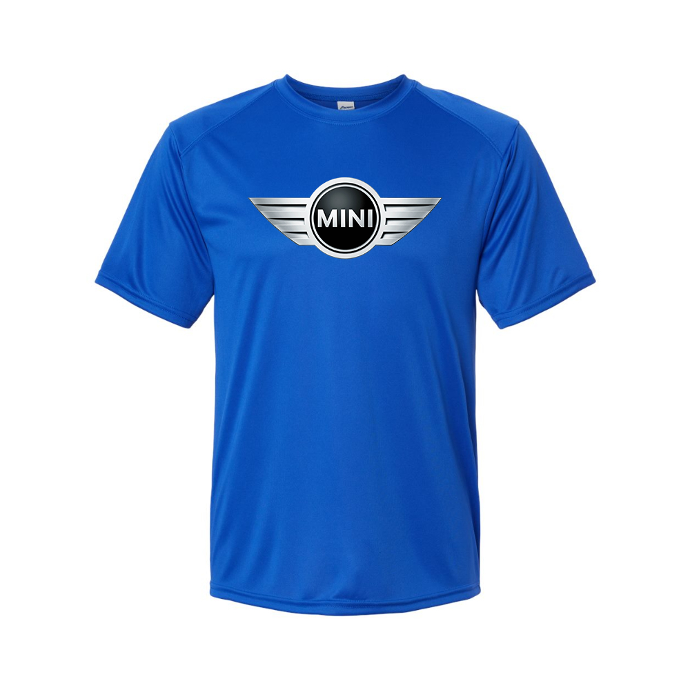 Youth Kids Mini Cooper Car Polyester T-Shirt