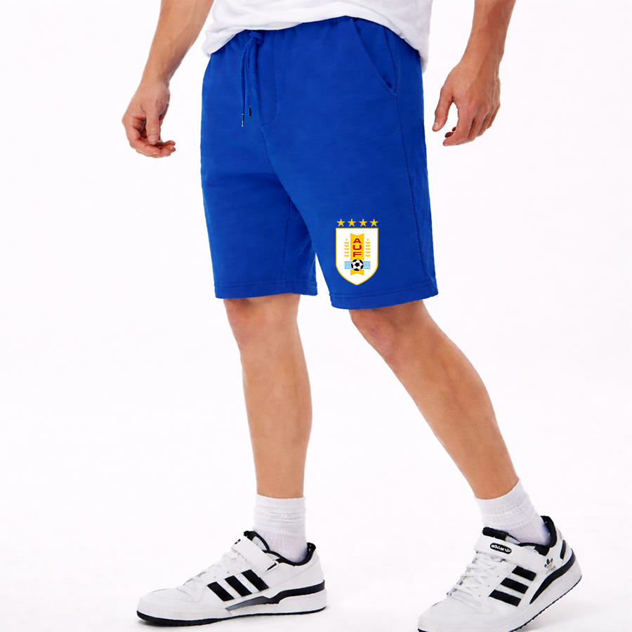 Men's Uruguay National Soccer Team Athletic Fleece Shorts