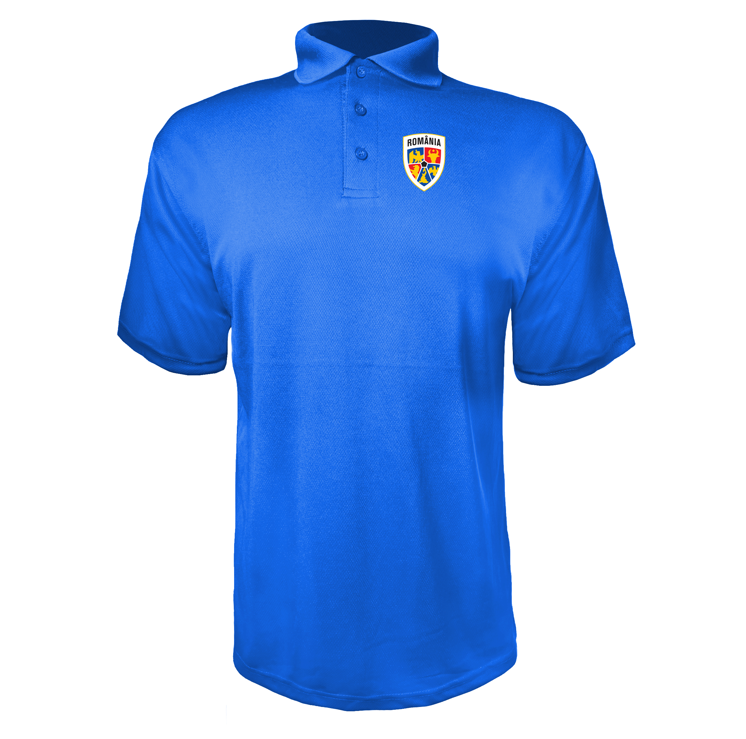Men's Romania National Soccer Team Polyester Polo