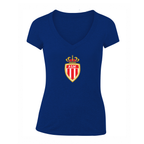 Women's AS Monaco FC V-Neck T-Shirt
