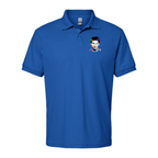 Men's Lionel Messi Face Art Soccer Dry Blend Polo