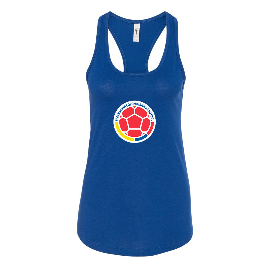 Women's Colombia National Soccer Team Racerback Tank Top