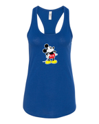 Women's Mickey Mouse Cartoon Racerback Tank Top