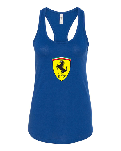 Women's Ferrari Motorsport Car Racerback Tank Top