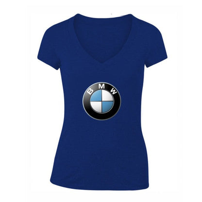 Women's BMW Motorsports Car V-Neck T-Shirt