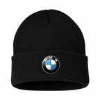 Men's BMW Beanie Hat — Black — clean front main