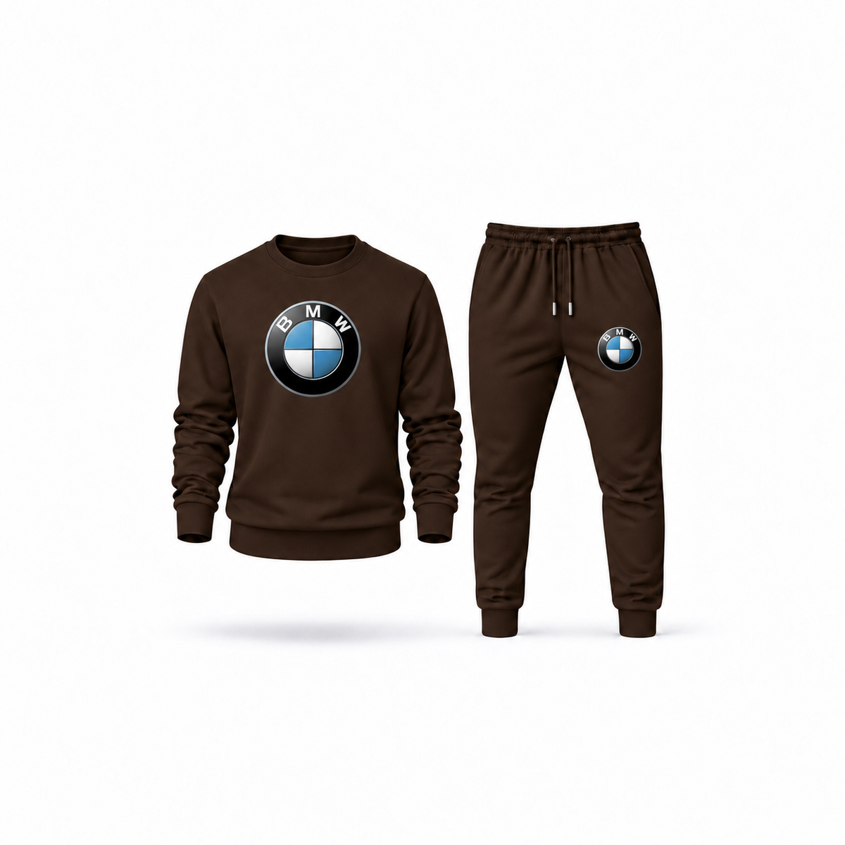 Men's BMW Sweatshirt Joggers Set | Color: Brown | Main