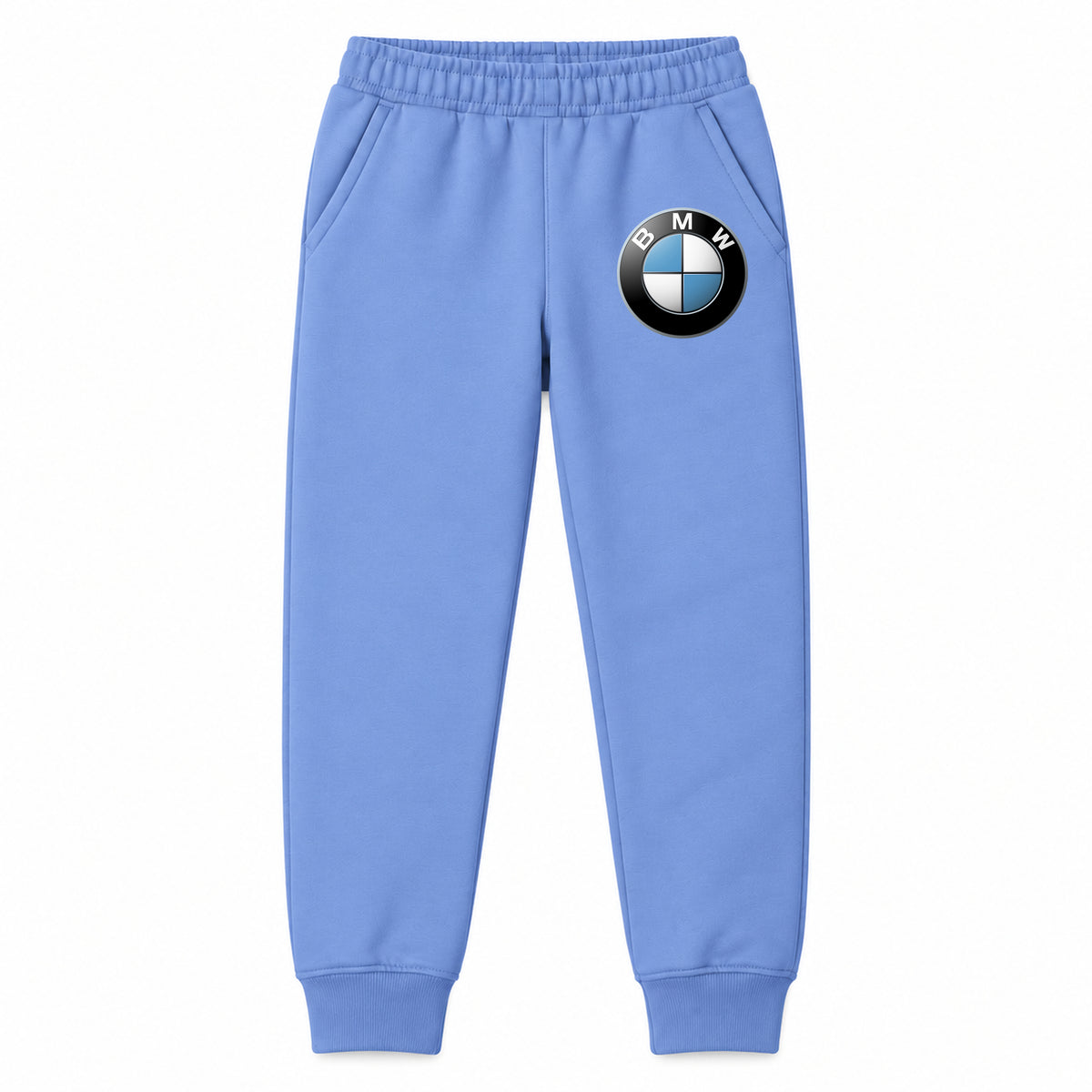 BMW youth jogger sweatpants in Carolina Blue, Youth Large ages 10–12