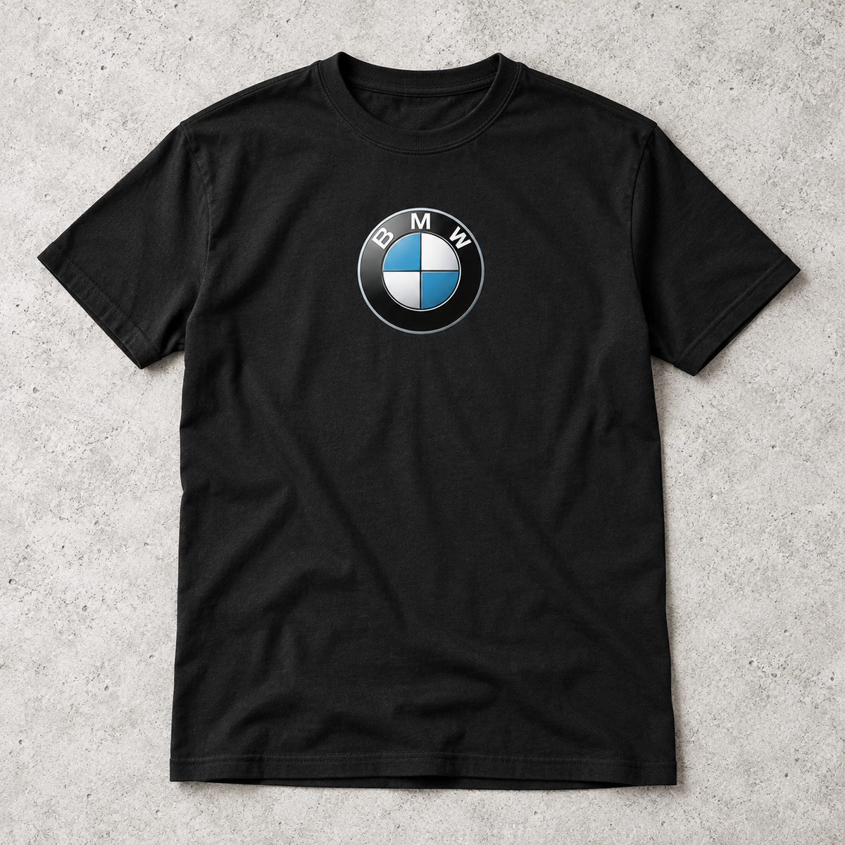 Men's BMW Motorsports Car Cotton T-Shirt | Color: Black | Image 4
