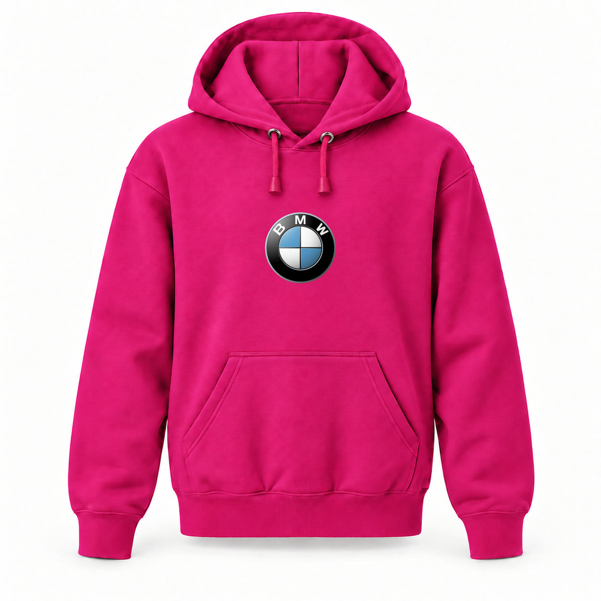 BMW - Youth Large Hoodie (Ages 10–12) | Color: Hot Pink